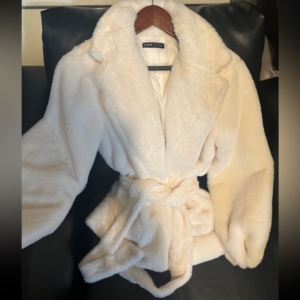Shein white coat